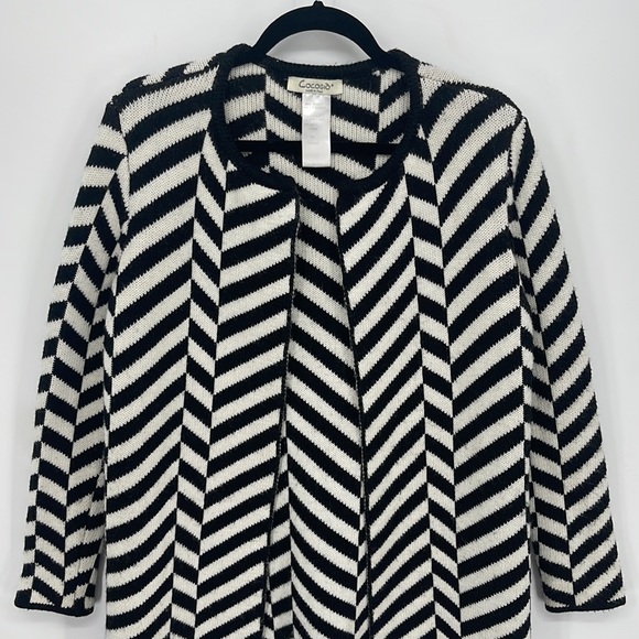 COCOGIO Italian Wool Blend Sweater Coat - Picture 2 of 3